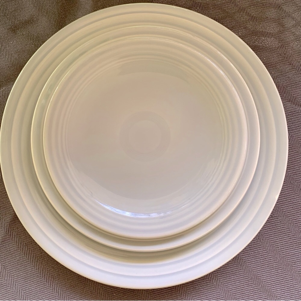 Vintage Gray Fiestaware 3 Piece Place Setting